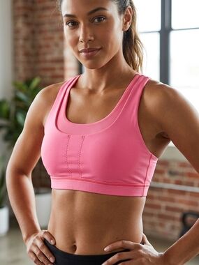 lululemon athletica Pink Racerback Seamless Sports Bra